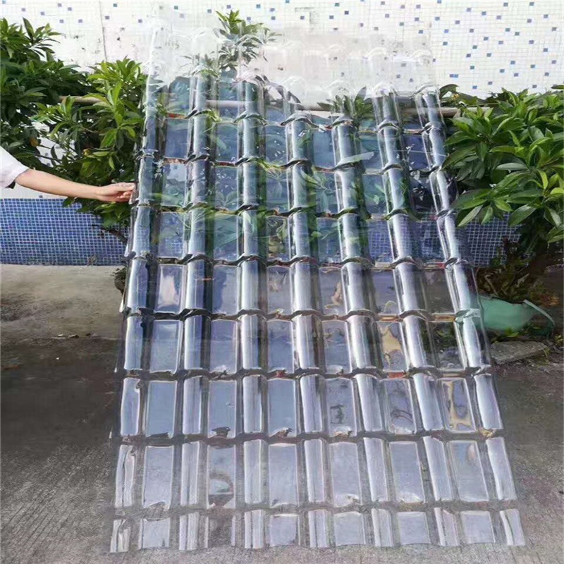 虹鑫透明合成树脂瓦亮瓦 琉璃瓦屋顶塑料阳光瓦 户外pc采光瓦