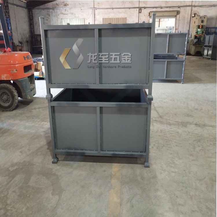 惠州钢制托盘箱金属折叠料箱龙至厂家非标定制