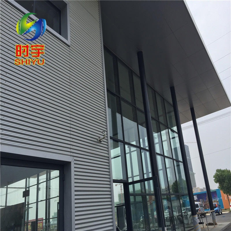 墙面装饰板 杭州时宇厂家直销 横铺装铝镁锰波纹板