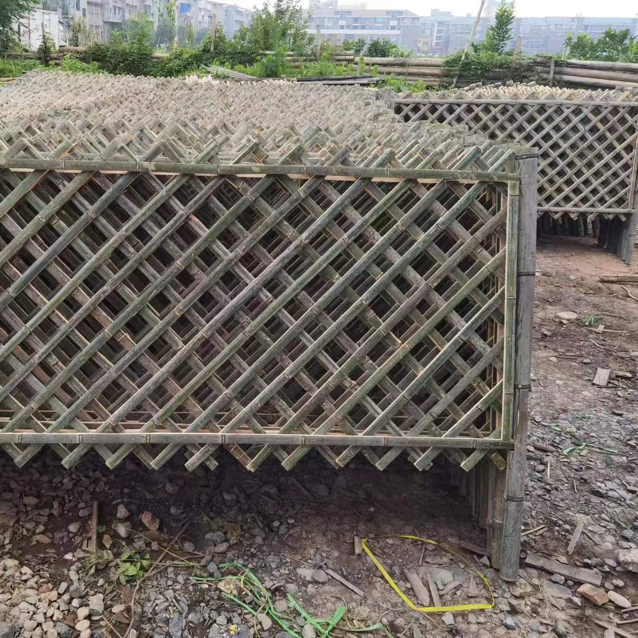 海胜竹木  加工 竹篱笆护栏 规格可定制 纯天然毛竹