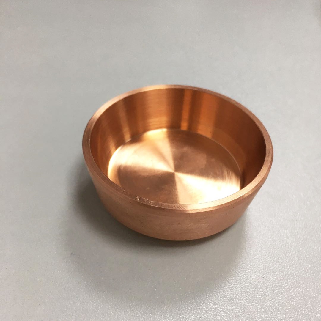 高纯度铜(Cu)坩埚 耐高温耐用 科研铜坩埚 高校实验冲压铜杯 砾石可订图片