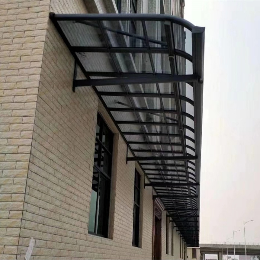 专业窗台雨棚厂家 新巧实用美观铝合金窗棚上门测量安装图片