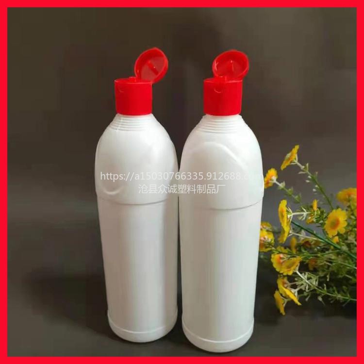 众诚塑料制品厂pe 84翻盖 消毒水塑料瓶500毫升翻盖塑料瓶图片