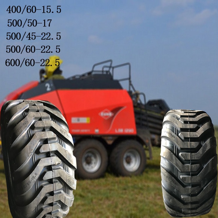 打捆机大圆捆大方捆轮胎宽基轮胎搂草机农业机械500/50-17 水曲