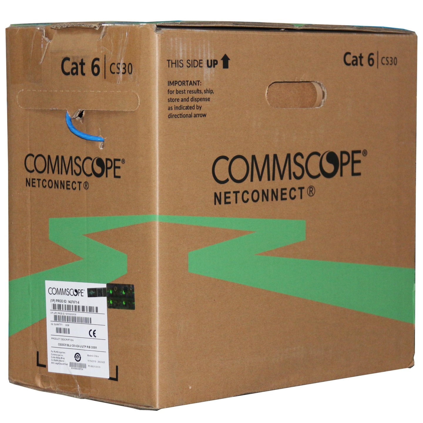 康普网线 康普六类非屏蔽网线CS30CM/1427071-6 CommScope安普