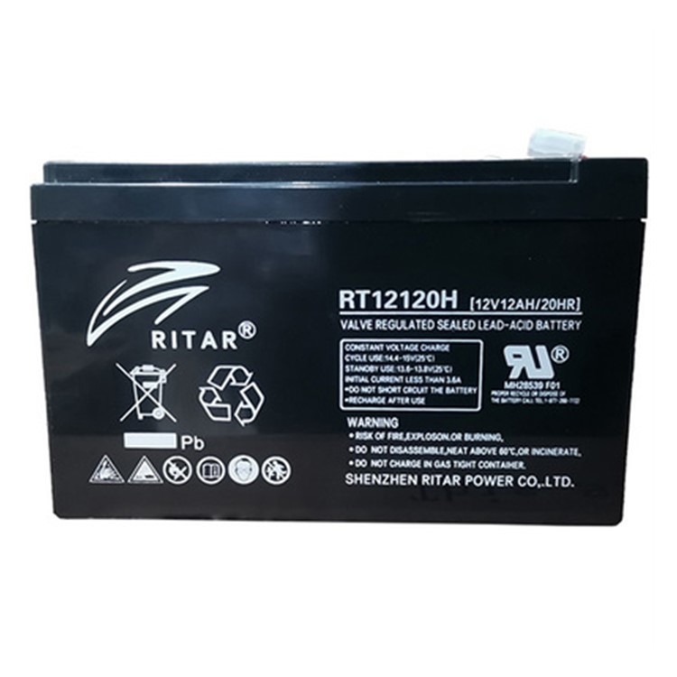 RITAR蓄电池RT12120瑞达12V12AH卷帘门 音响电池