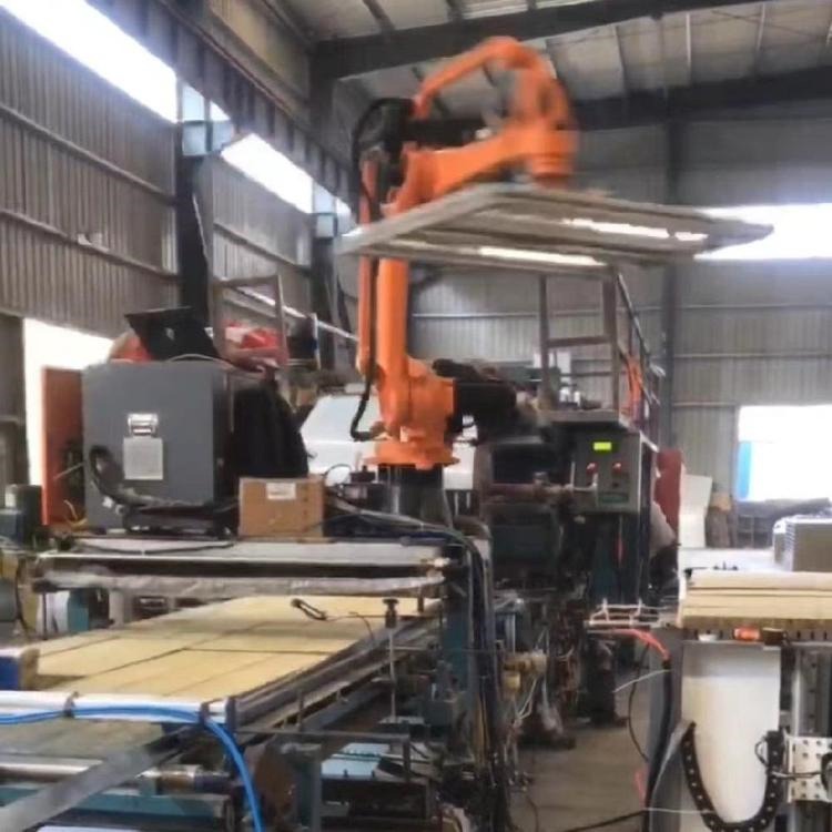 岩棉复合板生产线 彩钢续棉机 岩棉输送机器人设备 丰全