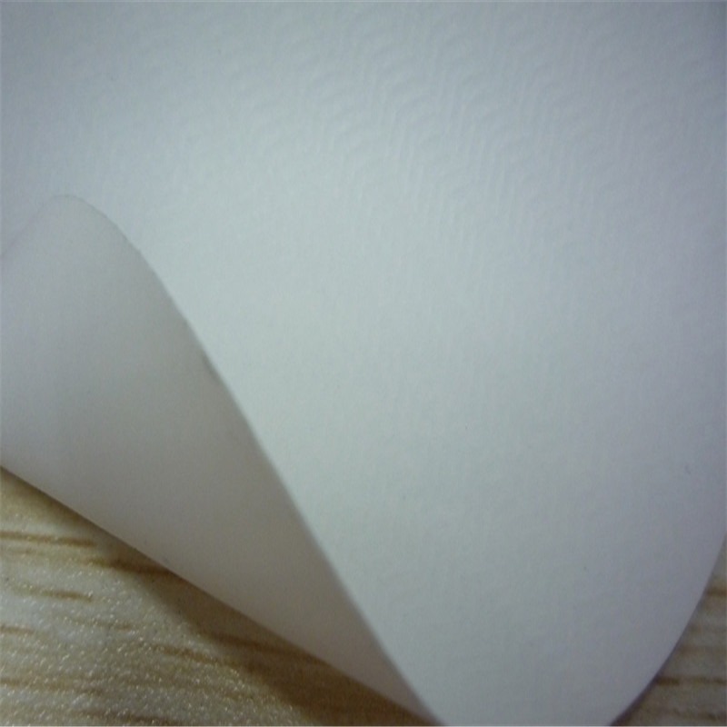 PVC夹网布 白色0.37mmPVC防水垫子面料 PVC功能性面料 下水裤面料 箱包面料 帐篷面料图片