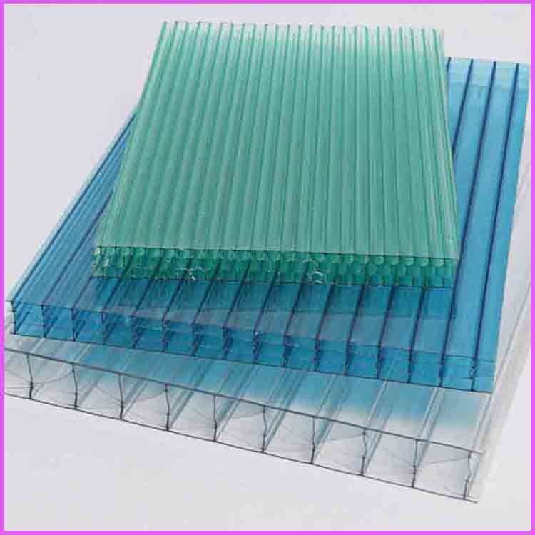 云浮12mm中空阳光板 生态温室阳光板 绿色PC阳光板