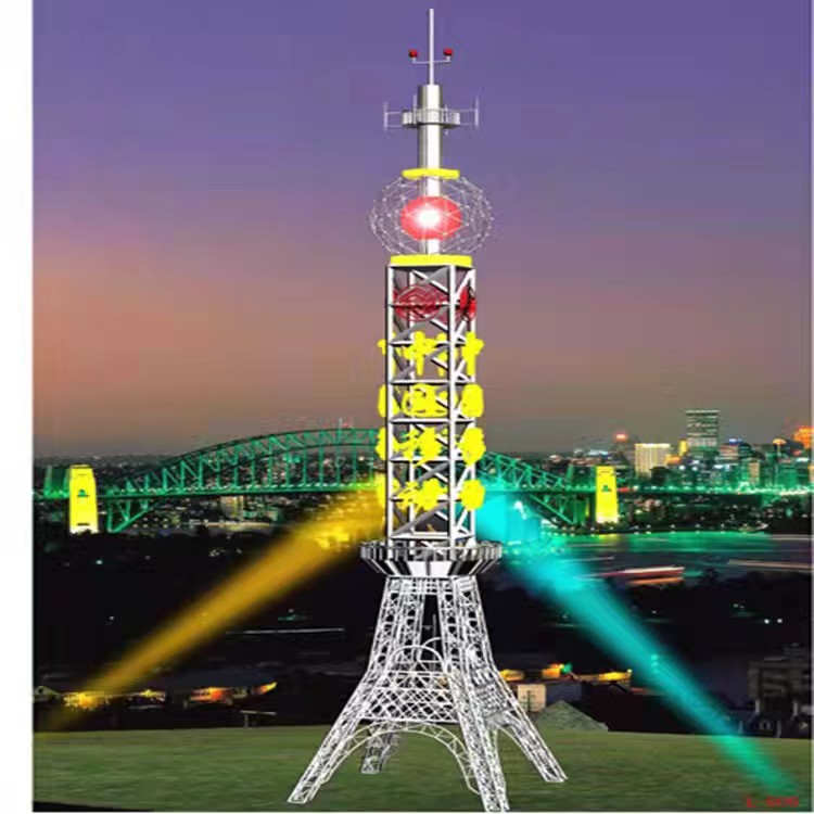 兆翔电视观光钢结构工艺塔观光美化