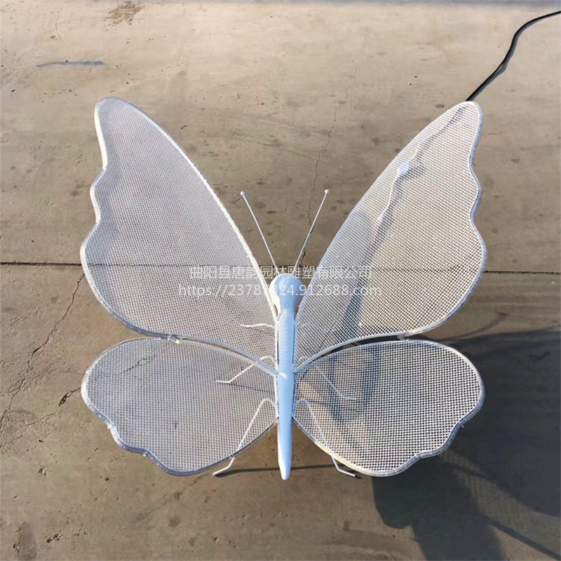 公园不锈钢发光镂空蝴蝶雕塑生产厂家