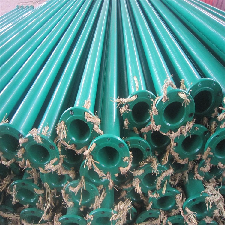 双端法兰焊接涂塑螺旋管道 300mm小口径环氧粉末给水衬塑钢管 友通生产