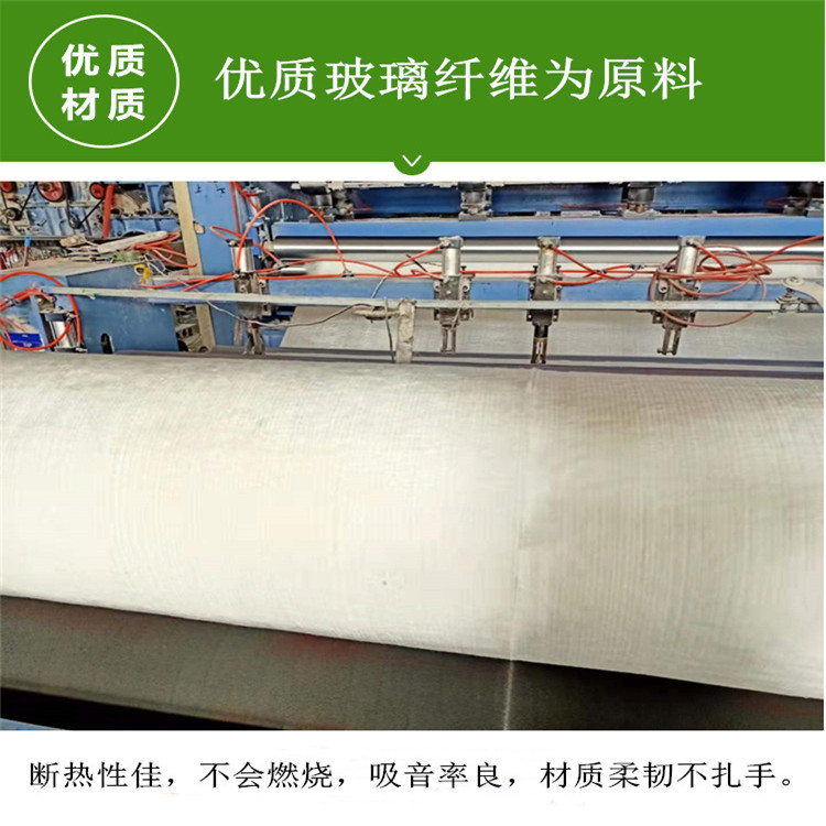 重庆电梯井隔音毡 20mm针刺毡 覆铝箔玻璃纤维针刺毡厂家示例图8