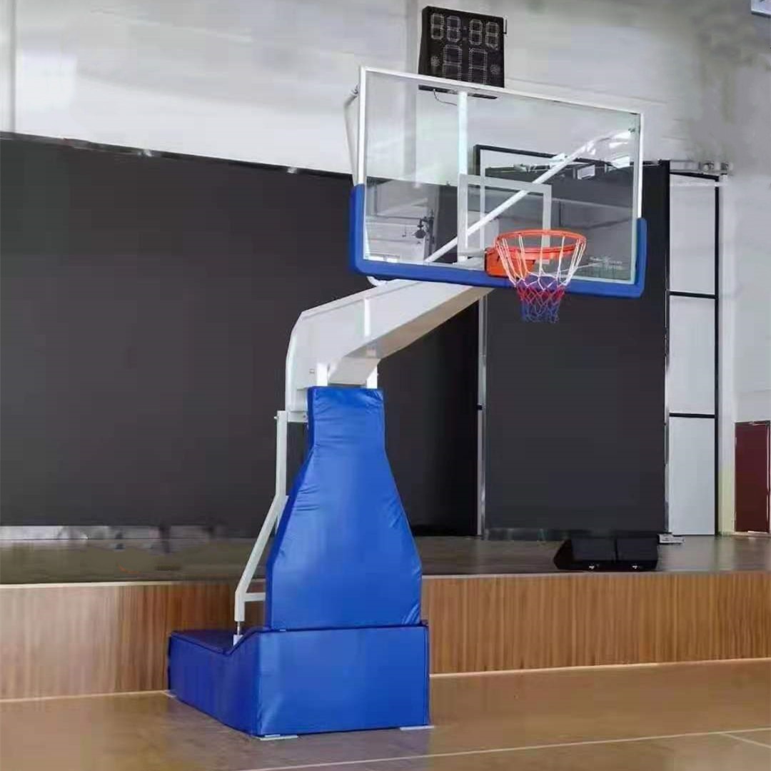 室内篮球架 移动式篮球架 液压升降球架  劲威体育图片