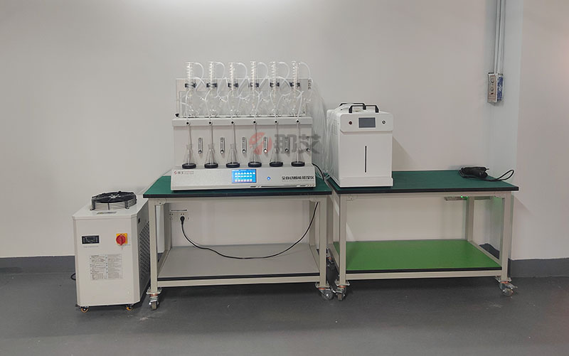简易蒸馏器实验室蒸馏装置仪器 一体蒸馏仪挥发酚的测定氨基安替比林