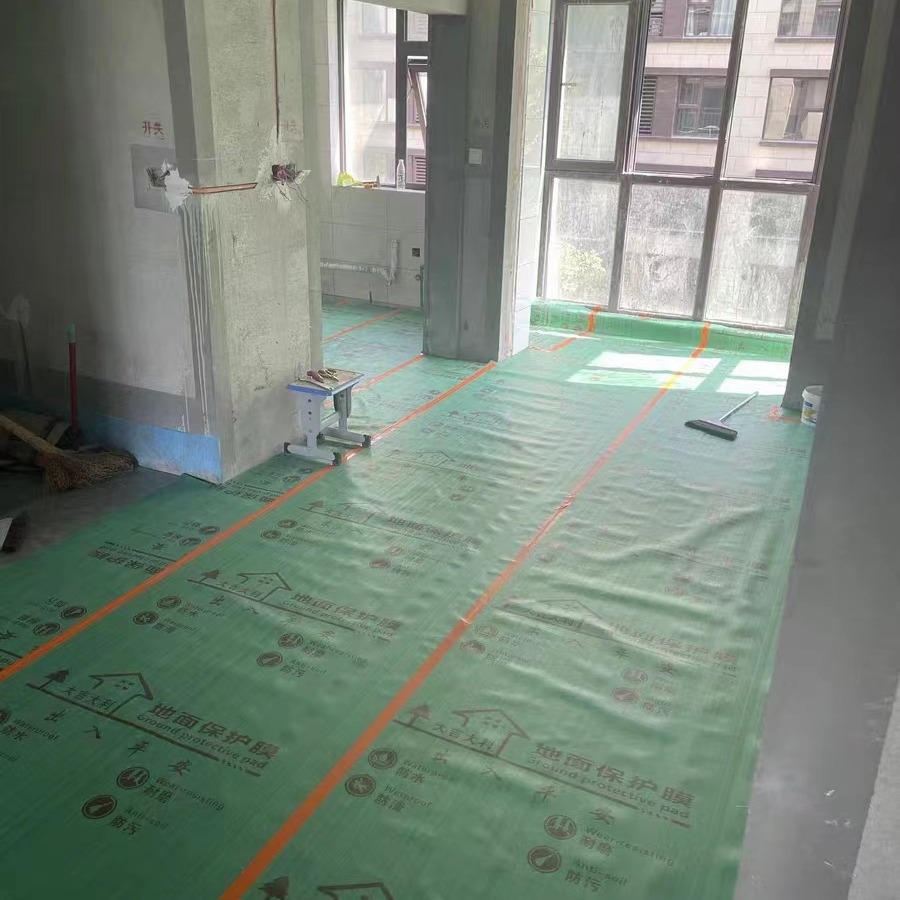 个旧瓷地板地砖保护膜 家装用地膜 装修铺室内施工保护膜 耐磨一次性保护膜 曼纳奇地面保护膜
