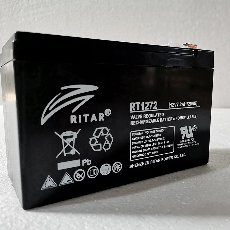 RITAR瑞达RT1272蓄电池12V7.2AH迅达3300电梯平层应急电源ups电池