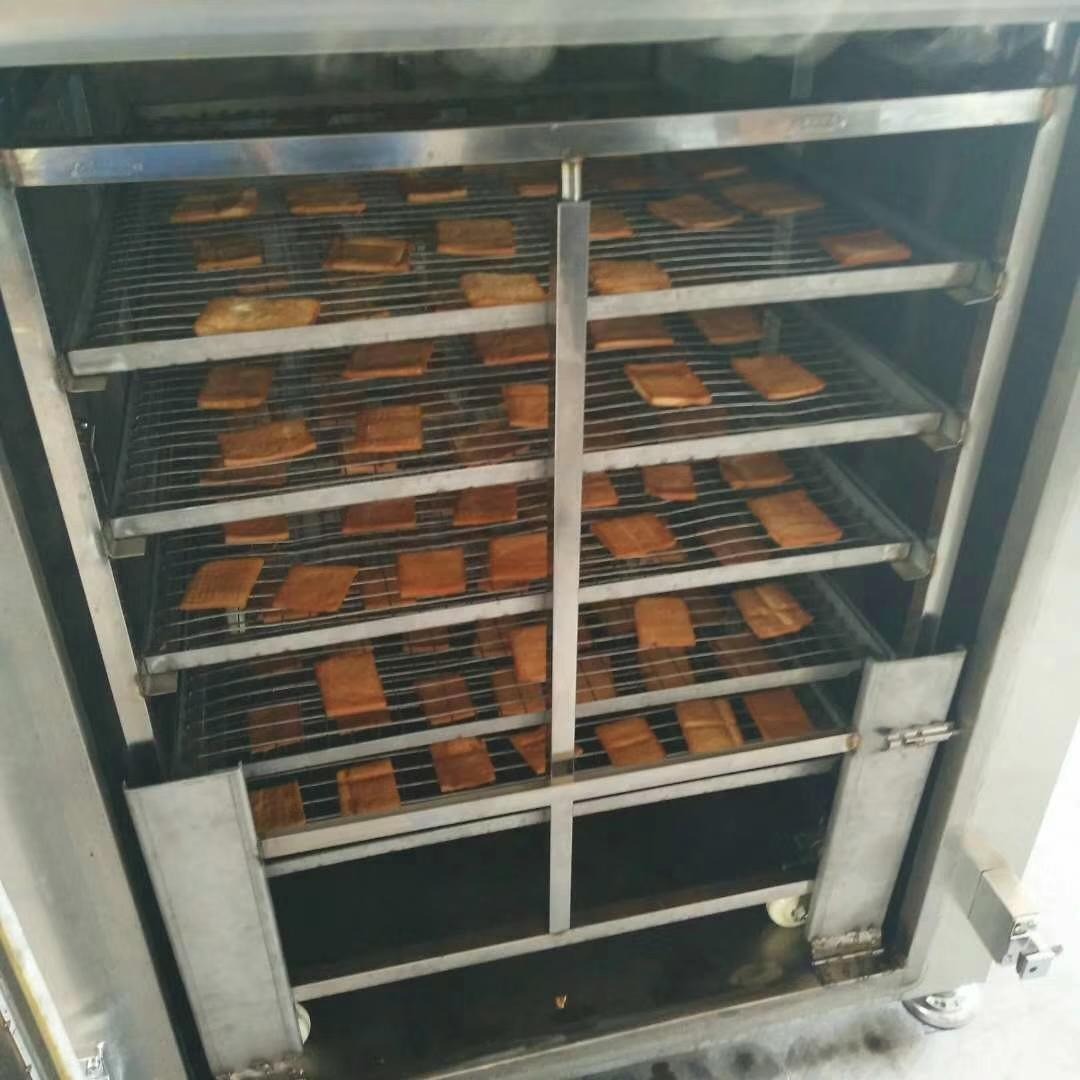 100型豆干烟熏箱 果木烤鸭烟熏箱 烤肠入味烟熏箱 义康制造图片