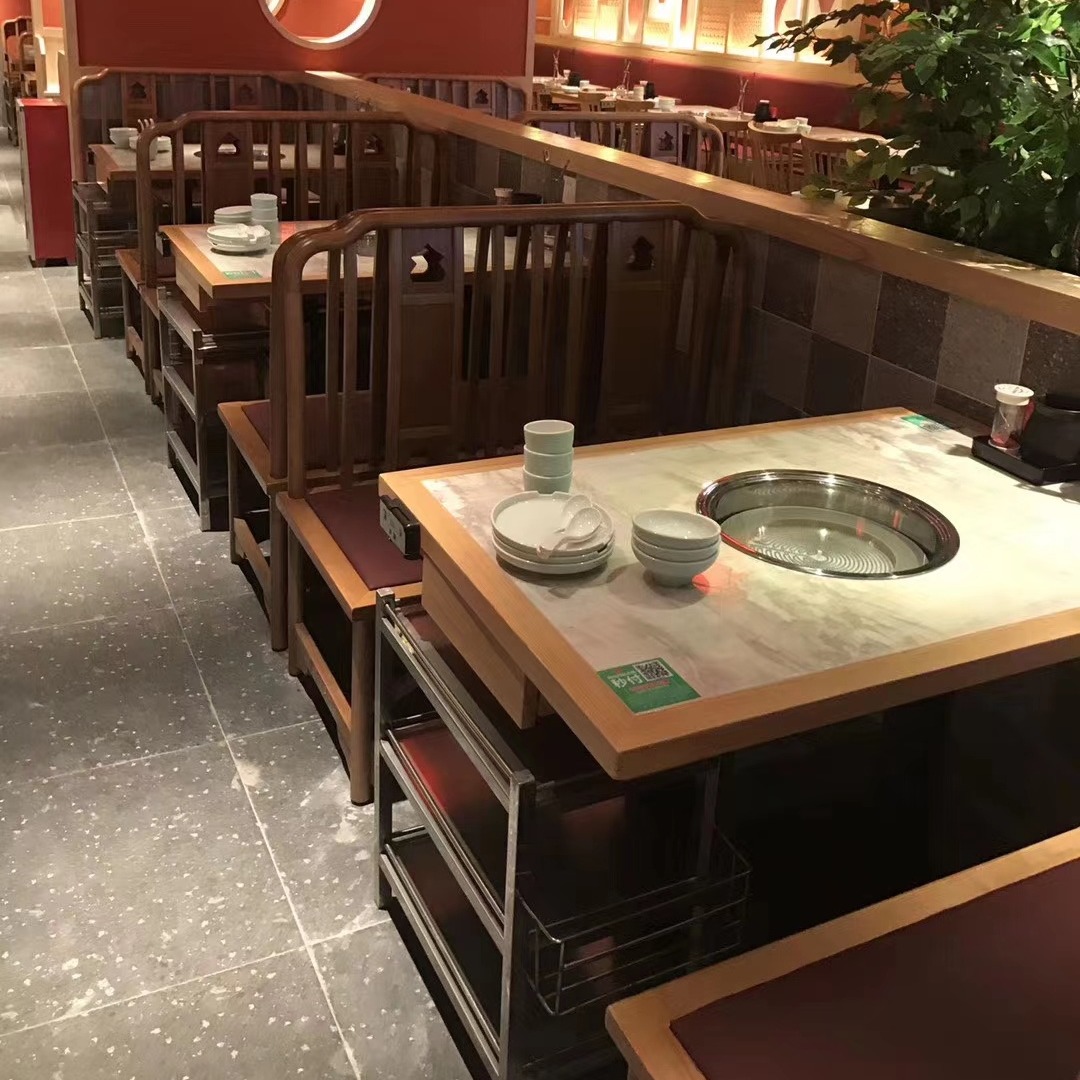 多多乐 餐饮用 自助式火锅桌 电磁火锅桌 烧烤火锅桌
