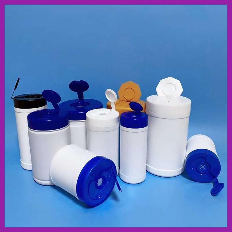 圆形塑料桶 沧盛塑业 彩色塑料湿巾桶 湿巾圆形桶