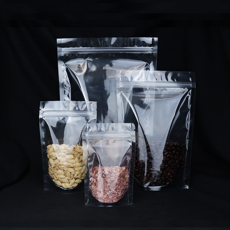 透明自立拉链袋 食品自封自立袋批发 生产厂家食品级包装定制图片