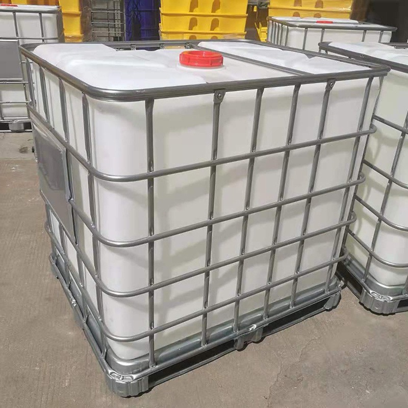 宁波1000升化工包装桶 台州1立方方形吨桶 镀锌管外框架卡谱尔hdpe内胆