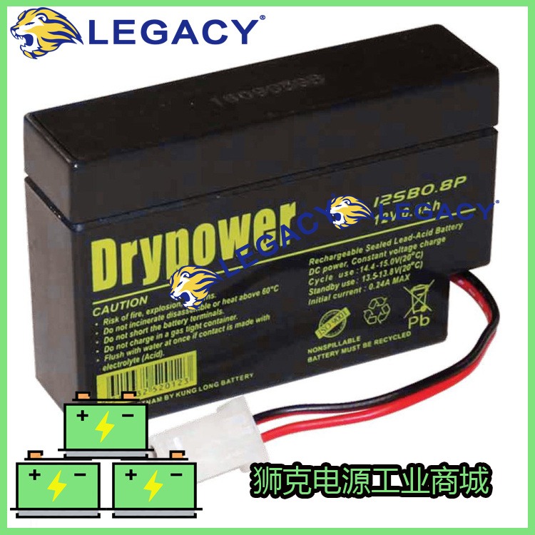 美国Drypower蓄电池658p 6V4AH免维护6伏4安 储能干电瓶西安销售点