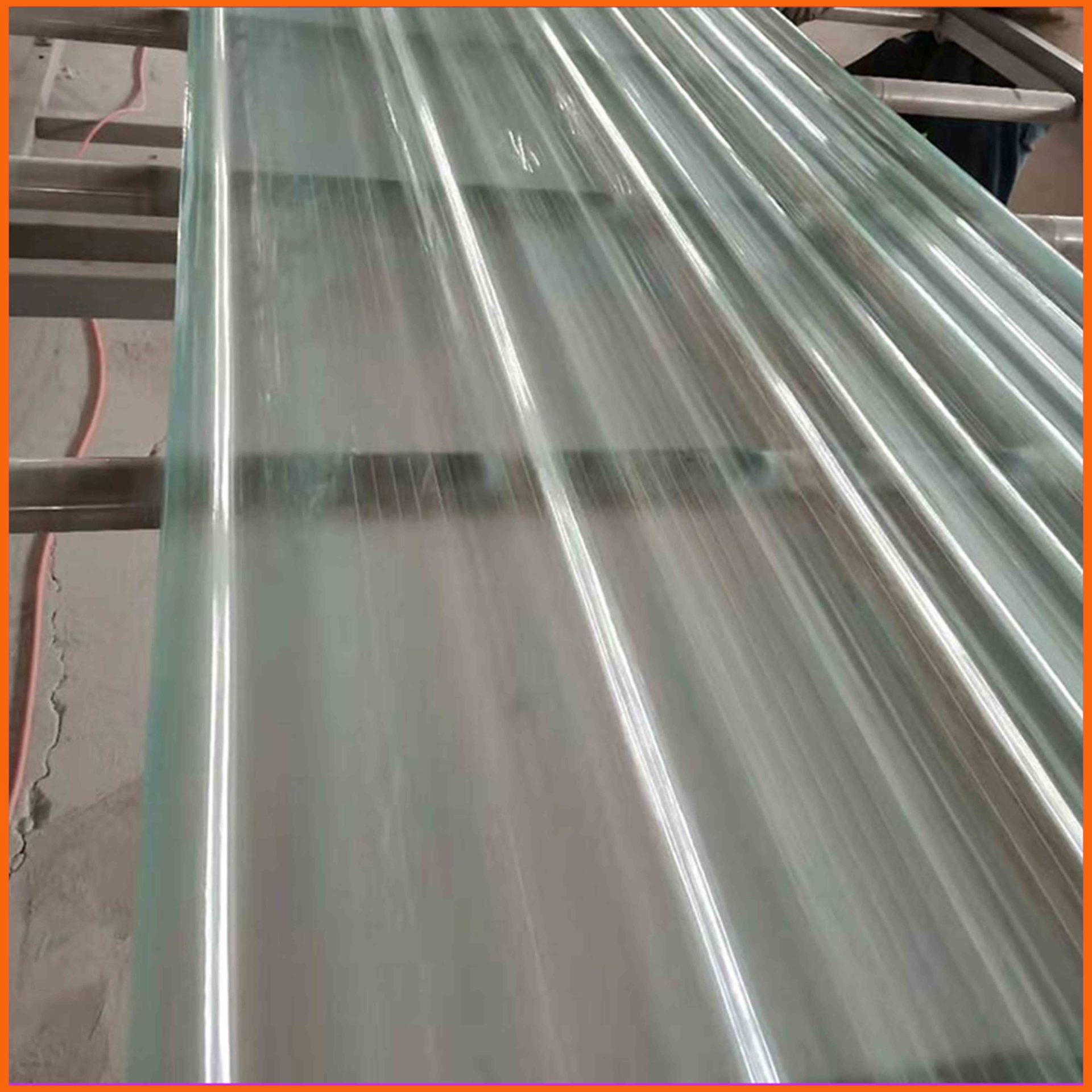 阻燃型机制玻璃纤维聚酯采光板 东莞FRP透明采光瓦 760型玻璃钢采光带生产厂家