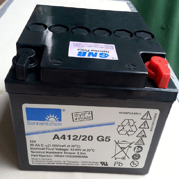 德国阳光蓄电池A412/20G5胶体蓄电池12V20AH 上海总代报价图片