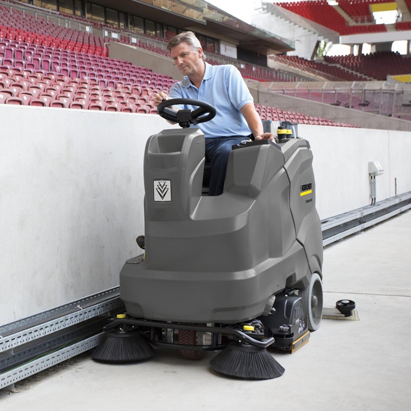 KARCHER卡赫商用洗地机 吸尘拖地一体机 B 150 R洗地车 扫地拖地驾驶式刷地机