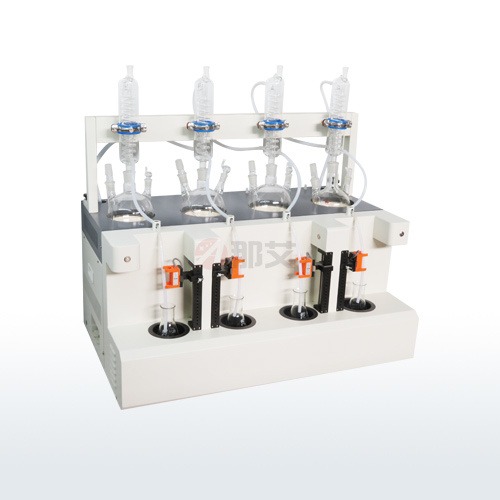 安徽实验室蒸馏装置，浴式蒸馏仪食品N亚硝胺，接收液冰浴槽内单元具有一键排空功能图片
