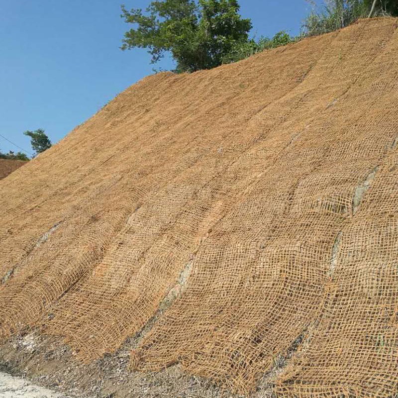 山体防护CF网 生态修复椰网 厂家销售 椰纤维网高边坡固体 植被复绿