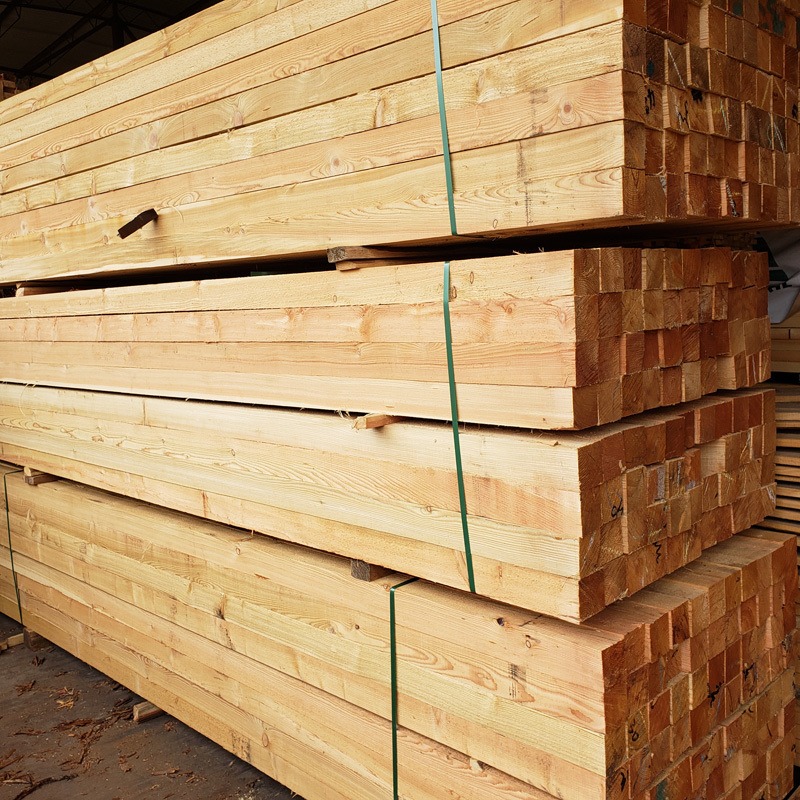 上海邦皓落叶松木板铁路枕木工程木方可定规格加工批发