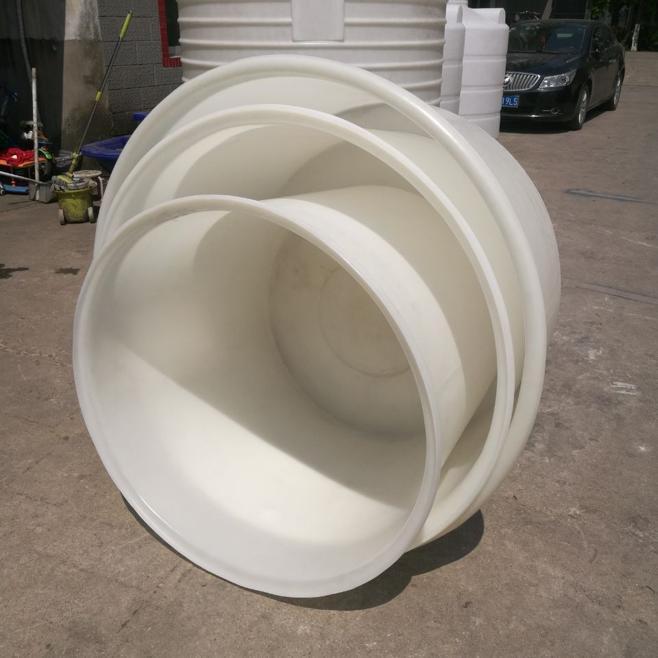 诺顺 水产育苗用 白色塑料圆桶 吹塑塑料桶 鱼苗孵化桶图片