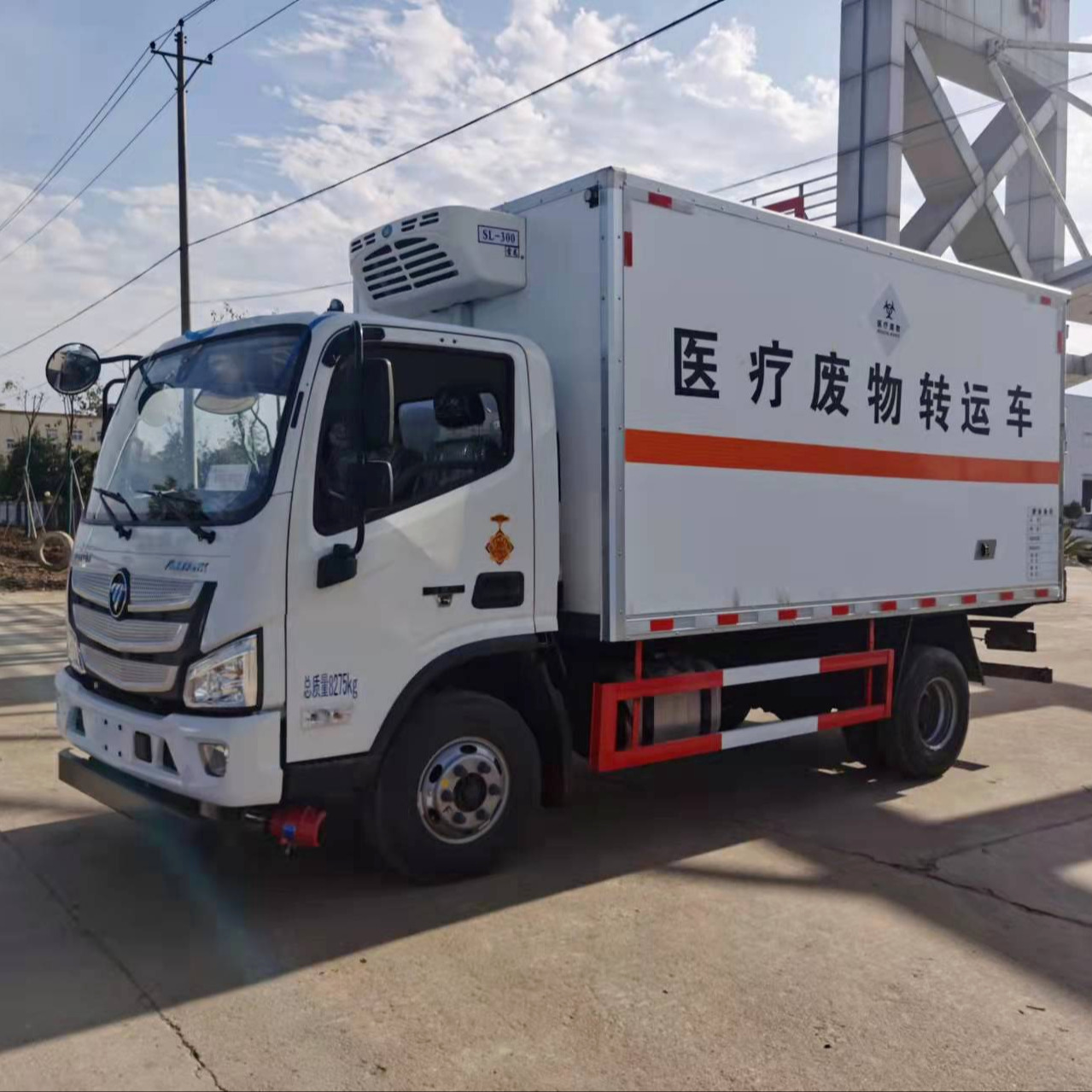 福田欧马可5米医疗废物运输车价格 环保 安全达标 可以放心购买
