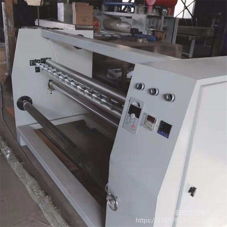 国隆机械无纺布皮革牛皮纸多刀分切机 操作简单 变频调速