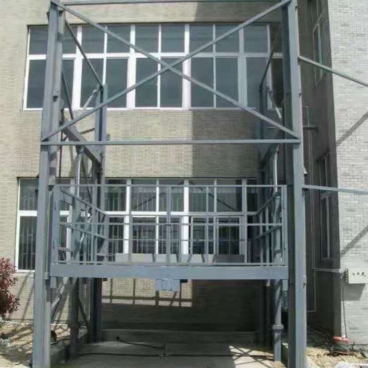 翔顺XS 导轨式升降机 载货电梯载重1吨升高9米 电动液压导轨升降货梯