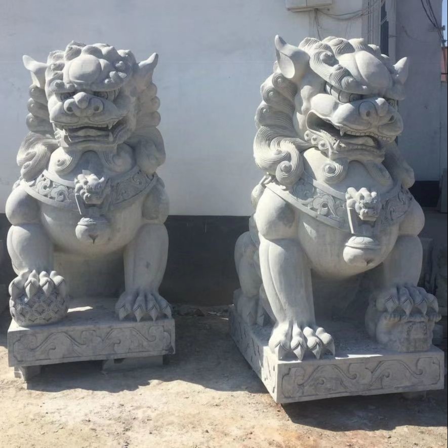 东诚石业   石雕狮子 花岗岩北京狮 山东石狮子厂家