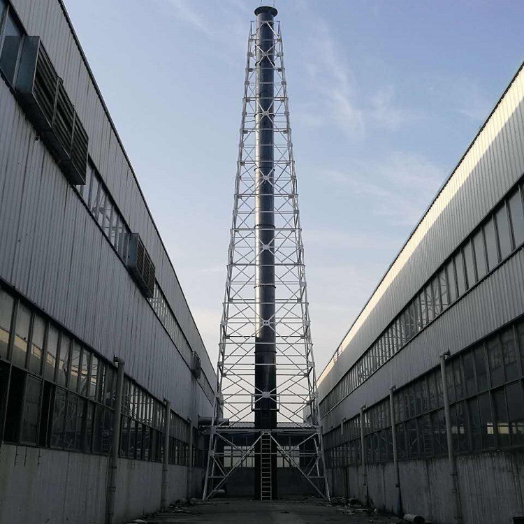 泰翔厂家定制 35米烟囱塔 角钢烟囱铁塔 钢结构烟囱塔实力商家图片