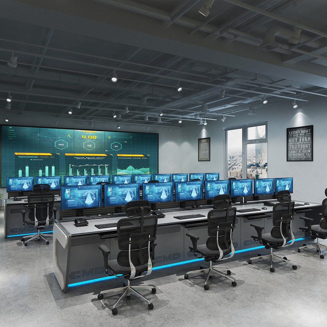 康曼德CMD-C集控室操作台 弧形控制台多位支持定制 厂家直供