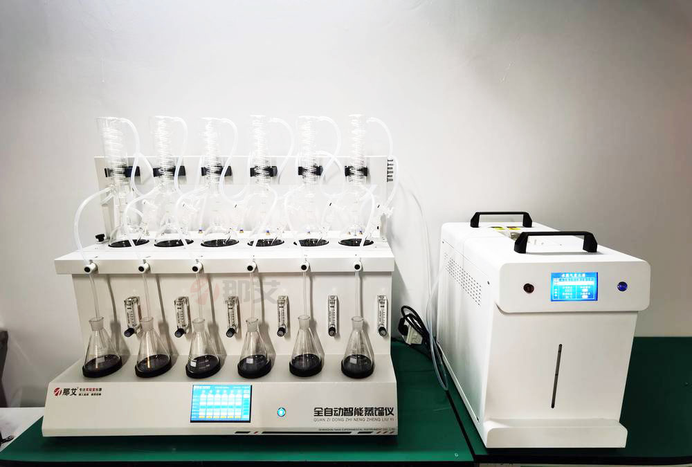 简易蒸馏装置实验室蒸馏装置仪器 全自动蒸馏仪 水质氨氮的测定蒸馏中和滴定法