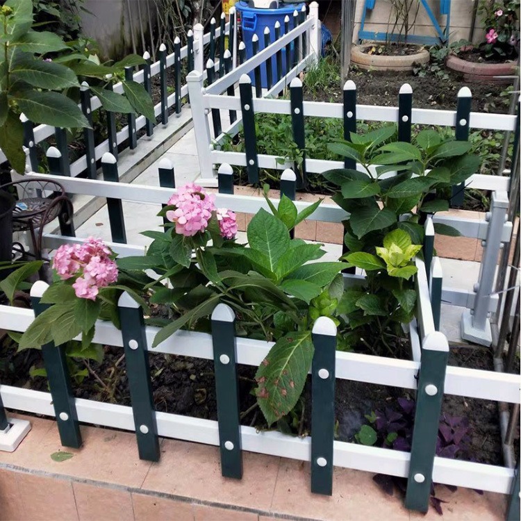 pvc围栏片 北京园林塑钢草坪护栏 花园围栏