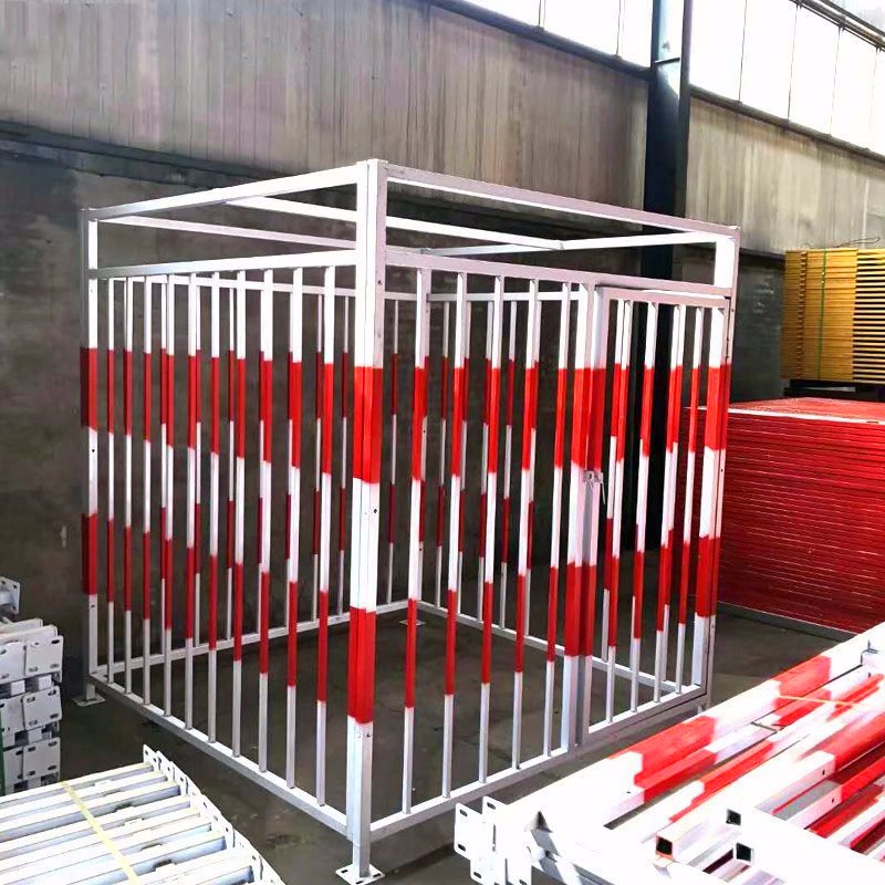 建筑工地临时一级二级配电箱防护棚便于拆装金属护栏钢筋防护棚峰尚安