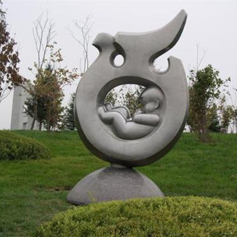 不锈钢抽象人物雕塑 标志性雕塑 镜面雕塑 城市公园广场景观摆件