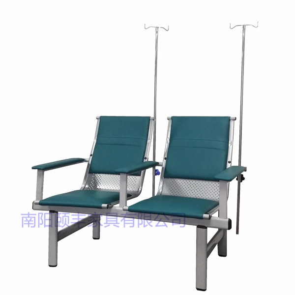 塑钢二人座输液椅医院诊所用豪华靠背软座吊瓶椅点滴椅候诊座椅