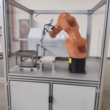 LGJ-BY01型 工业机器人机床上下料工作站、 工业机器人机床上下料工作台、 工业机器人机床上下料工作平台图片