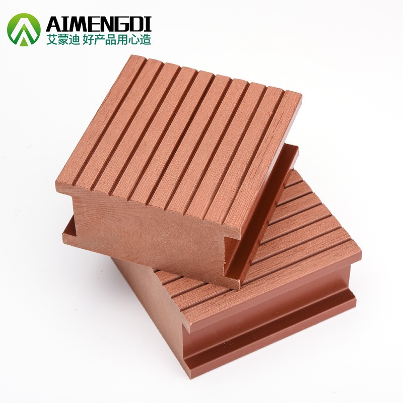 厂家批发 木塑实心地板 家装建材木塑材料 户外庭院阳台塑木实心地板
