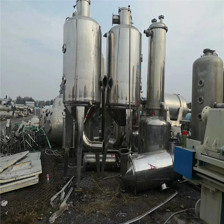 供应二手MVR盐水降膜蒸发器 出售二手3-30平方双效蒸发器 八成新 大成