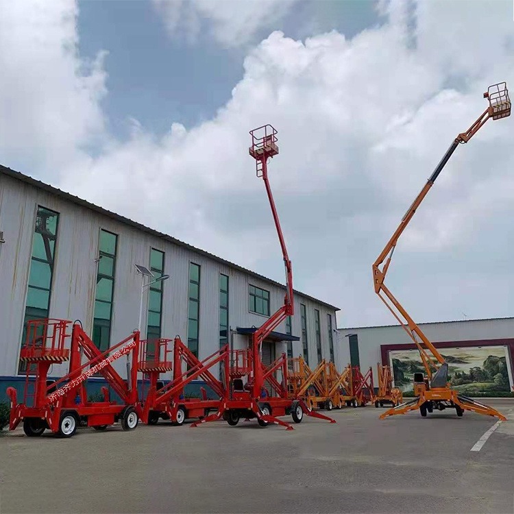 北京10-20米折臂式升降机 360度旋转作业车 曲臂式高空作业平台 齐力供应图片