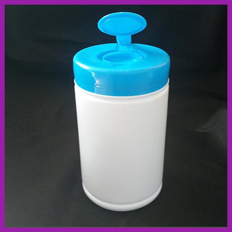 PET湿巾圆形桶 易拉罐湿巾桶 沧盛塑业 塑料湿巾桶